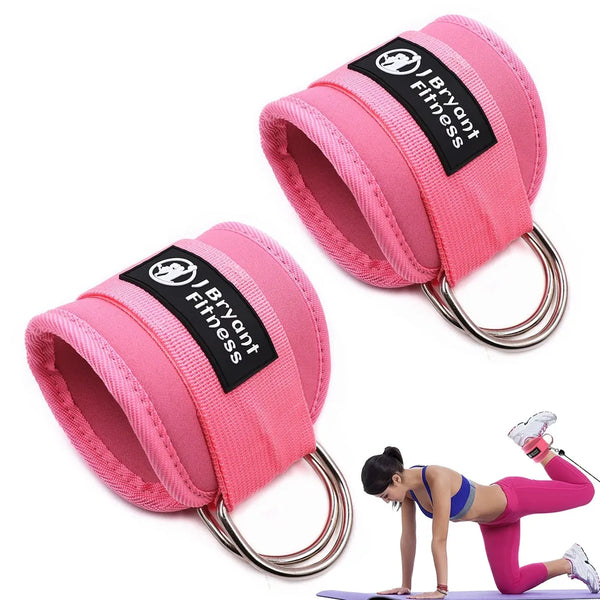1 Pair Ankle Straps for Cable Machine Attachments Booty Hip Abductors Exercise for Women Glute Workouts Leg Extensions Curls