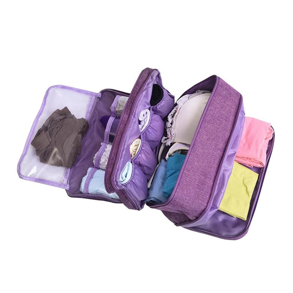 Underwear Storage Bag Travel Bra Organizer Socks Cosmetics Clothes Pouch