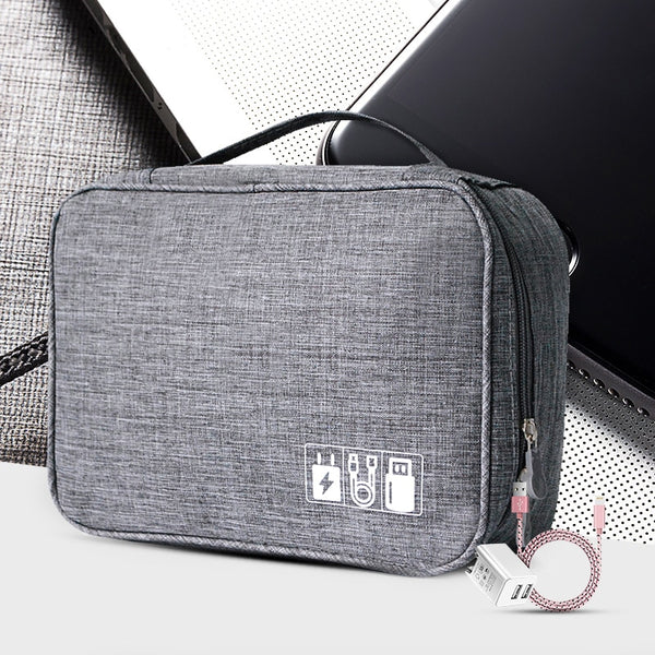 Cable Storage Bag Charger Wire Electronic Organizer Digital Gadget Pouch Cosmetic Kit Case