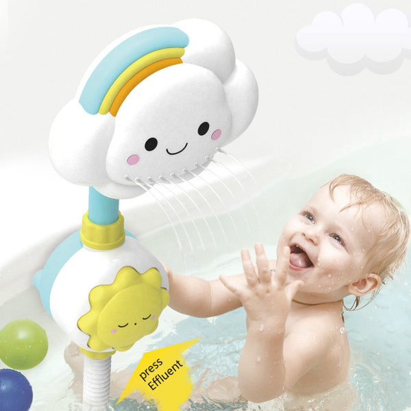 Bath Toys for Kids Baby Water Game Clouds Model Faucet Shower Water Spray Toy For Children Squirting Sprinkler