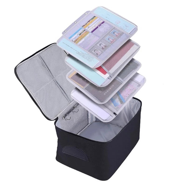 Document Storage Bag Organizer File Boxes Bins Basket Drawer Container