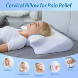 Memory Foam Cervical Neck Support Pillow Ergonomic Contour Orthopedic Sleeping Pillow