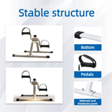 Portable Mini Pedal Exerciser With Adjustable Resistance For Indoor Leg Training