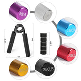 Adjustable Metal Hand Gripper Finger Strengthener for Grip Wrist and Forearm Training