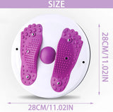 Waist Twisting Exercise Disc With Foot Massage Platform For Home Fitness Training