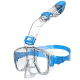 Foldable Anti Fog Snorkel Mask Set with Dry Top System for Swimming and Diving