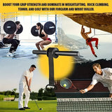 Wrist Roller Forearm Strength Trainer With Adjustable Strap And Non Slip Handle