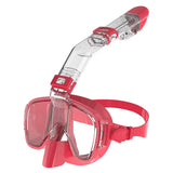 Foldable Anti Fog Snorkel Mask Set with Dry Top System for Swimming and Diving