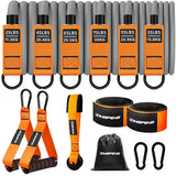 Home Fitness Resistance Band Training Set With Handles And Door Anchor