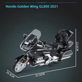 1 11 Scale Gold Wing GL800 Die Cast Motorcycle Model with Sound and Light