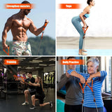 Home Fitness Resistance Band Training Set With Handles And Door Anchor