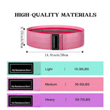 Fabric Resistance Hip Booty Bands For Legs Glutes And Strength Training