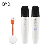 Wireless Karaoke Microphone with Receiver for Compatible Vehicle Entertainment Systems