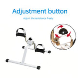 Portable Mini Pedal Exerciser With Adjustable Resistance For Indoor Leg Training