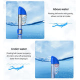 Foldable Anti Fog Snorkel Mask Set with Dry Top System for Swimming and Diving