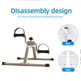 Portable Mini Pedal Exerciser With Adjustable Resistance For Indoor Leg Training