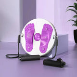 Waist Twisting Exercise Disc With Foot Massage Platform For Home Fitness Training