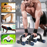 Non Slip Push Up Stand Bars For Chest Arm And Core Strength Training