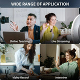 K60 Wireless Lavalier Microphone Mini Clip On Recording Mic for iPhone Android Laptop Live Streaming Gaming