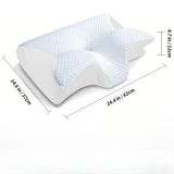 Memory Foam Cervical Neck Support Pillow Ergonomic Contour Orthopedic Sleeping Pillow