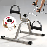 Portable Mini Pedal Exerciser With Adjustable Resistance For Indoor Leg Training