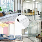 Matte Frosted Window Privacy Film Static Cling UV Protection Glass Cover