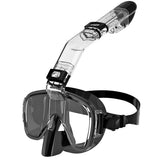 Foldable Anti Fog Snorkel Mask Set with Dry Top System for Swimming and Diving