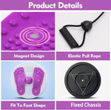 Waist Twisting Exercise Disc With Foot Massage Platform For Home Fitness Training
