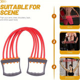Adjustable Chest Expander Resistance Band With Removable Tubes