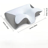 Memory Foam Cervical Neck Support Pillow Ergonomic Contour Orthopedic Sleeping Pillow