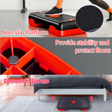 Non Slip Aerobic Fitness Step Platform For Cardio And Home Workout Training