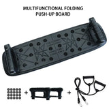 Foldable Push Up Board Non Slip Upper Body Strength Training System With Handles