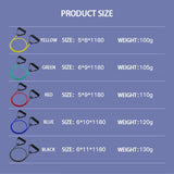 120CM Level 5 Resistance Exercise Bands With Handles For Strength Training