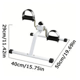 Portable Mini Pedal Exerciser With Adjustable Resistance For Indoor Leg Training