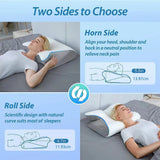Memory Foam Cervical Neck Support Pillow Ergonomic Contour Orthopedic Sleeping Pillow