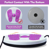 Waist Twisting Exercise Disc With Foot Massage Platform For Home Fitness Training